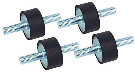 Yosoo Health Gear Gummischwingungsdämpfer M8 30x20mm, Silentblock Vibrationsdämpfer mit beidseitigem Gewinde, Stoßdämpfer für Luftkompressor, Pumpe, Generator