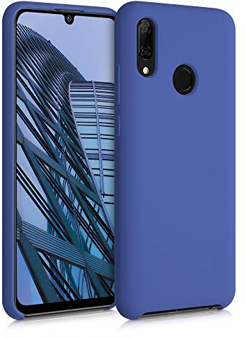 kwmobile Cover per Huawei P Smart (2019) Custodia - Back Case per Smartphone in Silicone TPU - Protezione Gommata - pervinca