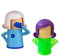 Angry Mama Microwave Steam Cleaner and Cool Mama Fridge Odor Absorber Deodorizer (Teal & Green)
