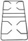 Griglie Franke per piano cottura 4 fuochi cucina a gas no originale 133.0042.152 e 133.0042.151 DOH 64S, PCC 4 (Griglia 45.5x24 GRG315)