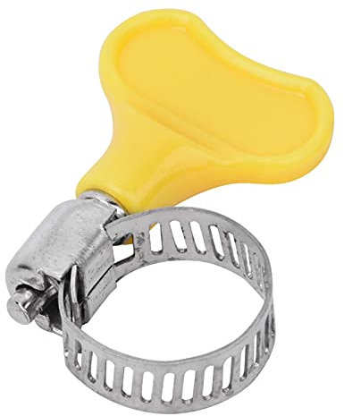 Fascetta stringitubo, fascetta stringitubo in acciaio inossidabile da 10 pezzi con clip per tubi con manico in plastica(16-25mm)