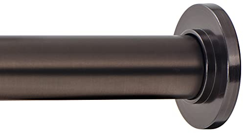 Ivilon Tension Curtain Rod - Spring Tension Rod for Windows or Shower, 54 to 90 Inch. Oil Rubbed Bronze ORB