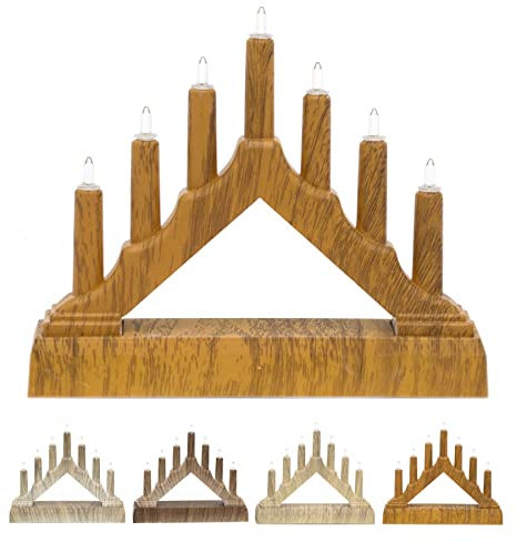 Mini Candle Bridge Christmas Lights | Christmas Candle Arch Xmas Candle Bridge | Battery Operated Candle Bridge - Colour Varies One Supplied