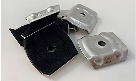 Kalotten aus Aluminium blank hochwertige Ausführung mit EPDM-Dichtung Moosgummi Für Obergurtmontage von Bedachungen aus Stahl, Aluminium, Glas und Kunststoff (Trapez Profil 70/18, Kalotte)