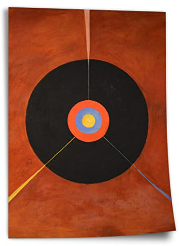 Printistico Poster Hilma af Klint - Der Schwan, Nr. 18 Kunstdruck ohne Rahmen, Wandbild - A4, A3, A2, A1, A0, XXL - Wohnzimmer, Schlafzimmer, Küche, Deko