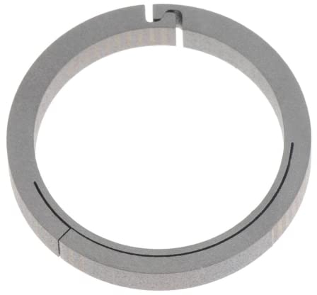 asky Titan-Karabiner, rund, zum Öffnen von Toren, Federschnalle, Camping (32 mm, Silber), 1 Stück