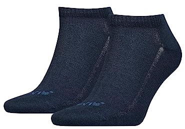 Levi's Unisex Sneaker Socks, Navy, 43/46