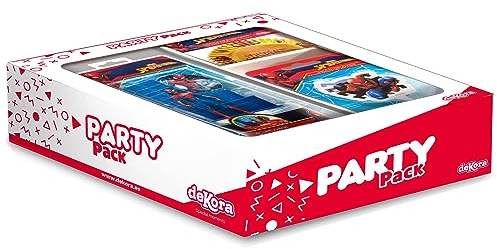 Dekora - Party Pack Temático de Spiderman para Decoración de Fiestas de Cumpleaños, Tartas y Postres