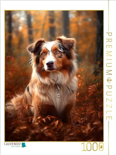 Puzzle · EIN Motiv aus dem Kalender Australian Shepherd | 1000 Teile · Lege-Größe 64 × 48 cm · CALVENDO Puzzle