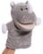 Proumhang Handpuppen für Kinder,Weiche Plüsch Zoo Tier Puppe für Kinder Kleinkinder Jungen Mädchen,Für phantasievolles Spiel,Showtheater,Partyzubehör (große bewegliche Münder) Rhinozeros 25cm