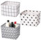 Sliverdew 3 unidades de almacenamiento de tela con asas, 20 x 16 x 14 cm, organizador de almacenamiento pequeño, cesta de almacenamiento, resistente al agua, plegable, para Drawer Cosméticos Baño