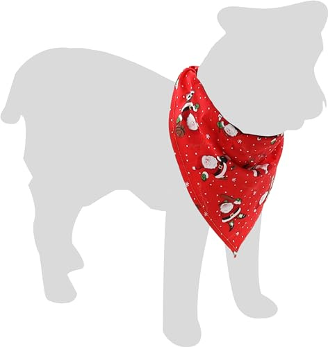 Flamingo Weihnachten Bandana MIK ROT 60x31CM