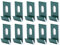 10Pcs Greenhouse Base Clips Snap Connection J Clips Suitable for Most Greenhouses, Metal Base Clips Hook Fixings Attaches Greenhouses Fixture Set (Silver)