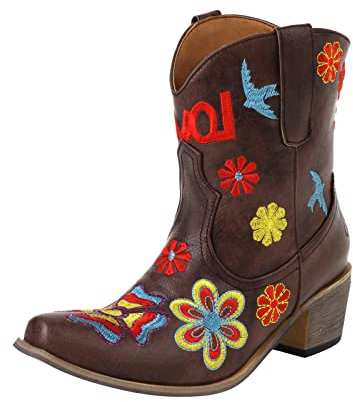 Saldi Invernali 2024 Stivali Donna Invernali Alti Stivali Donna Platform Cowboy Boots Stivali Motocross Donna Anfibi Estivi Stivali Alti con Tacco Donna Donna Stivali in Gomma