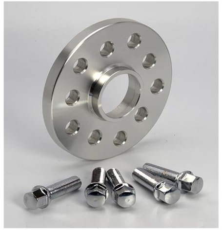 DZSJFGAIS Spurverbreiterung 2 Stück 12/15//20mm Geschmiedet Spurverbreiterungen Adapter 5x100 Oder 5x112 CB 57mm Für VW Für Golf 5/6/7 Für Polo Spurverbreiterungen Auto Distanzscheiben(2PCS 12mm)
