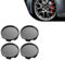 Fokroin 4Pcs Cache Moyeu, Cache Moyeux OD 58 mm ID 55 mm, Plastique ABS Cache-Moyeu, Jantes Enjoliveurs Accessoires pour Voitures, Jantes Enjoliveurs Accessoires pour Voitures