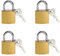 HoAhaMay 4 petits Cadenas, 25mm avec clé petite serrure, cadenas en laiton avec 8 clés, pour sac à dos, sac de voyage, boîte à outils, casier, coffre, casier de gym, serrure de valise