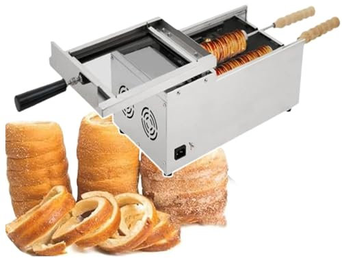 Forno elettrico per torte a camino, forno elettrico per torte a camino, macchina per grigliare il pane, macchina per coni gelato in acciaio inossidabile