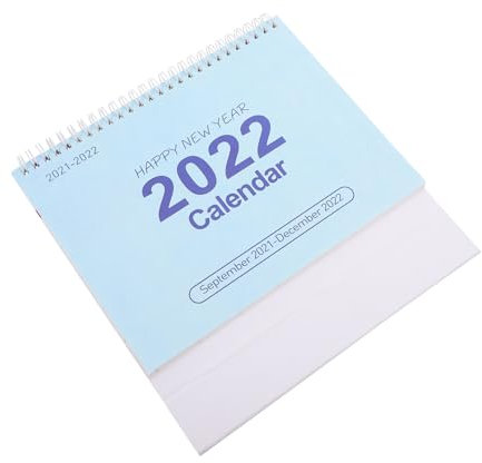DIYEAH Monatlicher Tischkalender Countdown-kalender 2021–2022 Papierplaner Büro Studenten Platzsparend