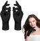 Aomig Handschuhe Damen Herren Kostüm-Handschuhe Zubehör Etiquette-Genähte Handschuhe & Fäustlinge für Formelle Smokings Karneval Weihnachten Polizei Parade Maskerade Cosplay Schmuckinspektion(Schwarz)