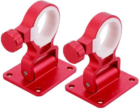 Fishing Umbrella Bracket | 2X Adjustable Canopy Stand Connector Clamp | Outdoors Umbrella Clamp Stand for Outdoor Fishing Camping and Beach