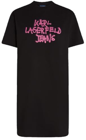 Karl Lagerfeld Jeans Damen Graffiti T-Shirt Dress