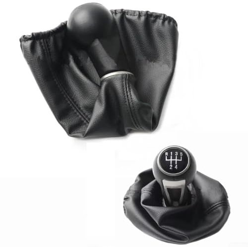 Allthingstore Para Seat para Ibiza 4ª generación Pomo de palanca de cambios R superior izquierda agarre cómodo para mejorar la experiencia de conducción (6 velocidades)