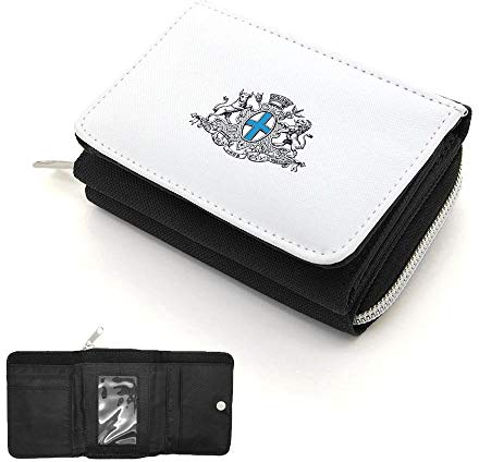 Mygoodprice Portefeuille à rabat porte-monnaie marseille blason Noir