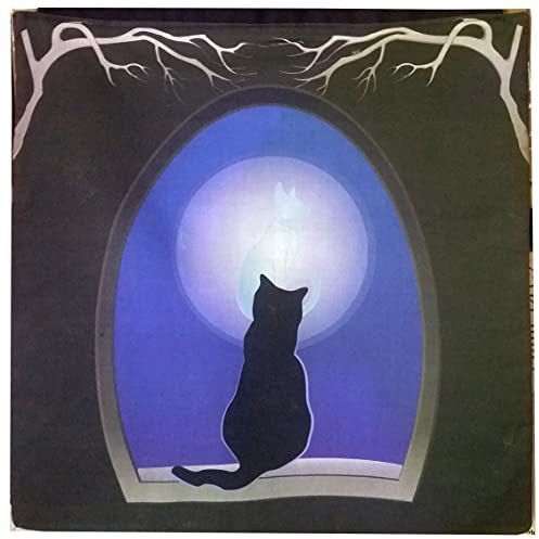 Altar Cloth or Tarot Mat - Bast in the Moon - Pagan or Wiccan Altar Cloth