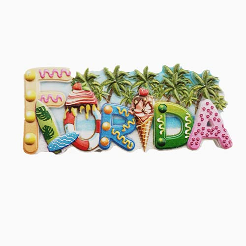 Florida USA Amerika Kühlschrankmagnet, Souvenir, Geschenk, Heimdekoration, Kühlschrank-Magnetaufkleber