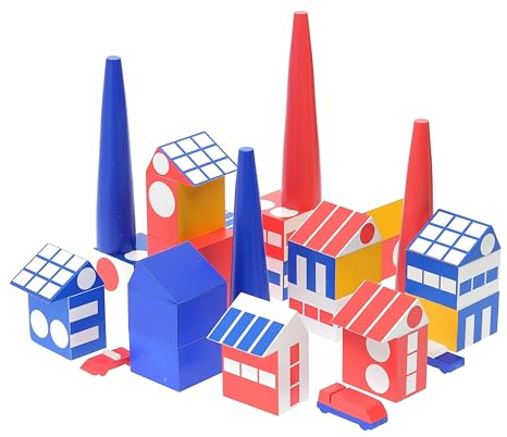 Vilac Ladislav Sutnar Würfel – entwickelt Motorik und Geschicklichkeit – 1921, Mehrfarbig