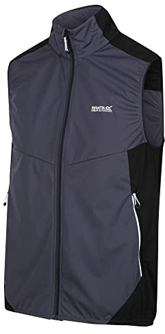 Regatta Mens Lankin IV Softshell Body Warmer (M) (India Grey/Black)