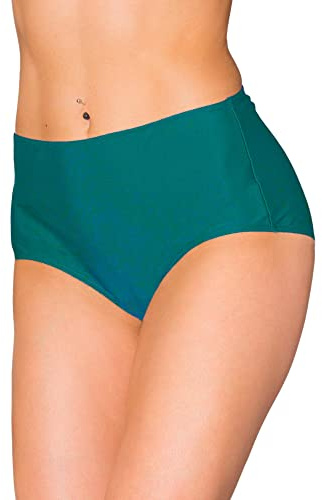 Aquarti Bikinihose Damen mit Hohem Bund Große Größen | Aquarti Klassische Bikinihosen für Damen