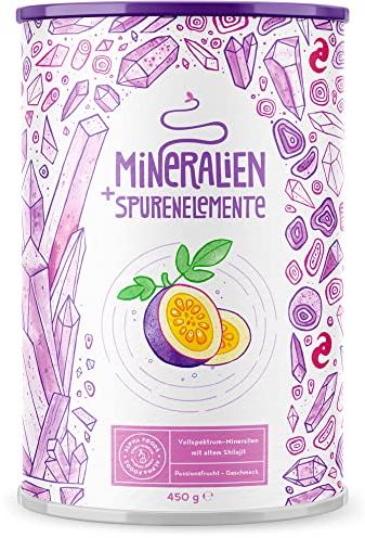 Mineralien und Spurenelemente - Maracuja - Natürlicher Mineralstoffkomplex mit Ur-Essenz Shilajit - 450g Pulver