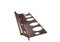 Renoplast® V Profilé pour marches d'escalier en aluminium pour sols en résine | 200cm brun | Profilé pour nez de marche | Cornière d'escalier | Rail pour carrelage | Cornière combinée