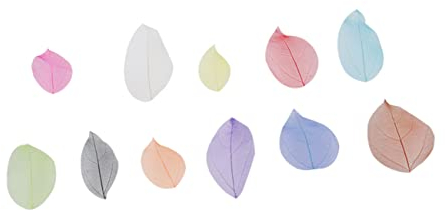 EXCEART 40st Getrocknete Blätter Zum Basteln Ahornblätter Scrapbooking Blätter Getrocknete Blätter Für Das Handwerk Dekorative Blätter Gummibaum Blätter Blattskelett Sache Lesezeichen