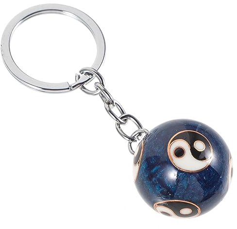 ABOOFAN Fitness-handball-schlüsselanhänger Yin-yang-schlüsselanhänger Glücksschlüssel-schlüsselanhänger Fengshui-schlüsselanhänger Reisen Cloisonne Cloisonné-emaille Dekorative Kugel