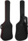 HOYIYO Tasche für Bassgitarre mit 0,9 cm Polsterung – E-Bass-Tasche, Rucksack und Gigbag mit Nackenschutzgurt und Taschen, Schwarz , Bass Bag-Red Zipper, Kosmetikkoffer