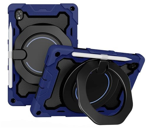 Compatible avec étui pour tablette Lenovo Tab K10, support de protection antichoc 3 en 1 avec bandoulière [sans protecteur d'écran et stylo] – E