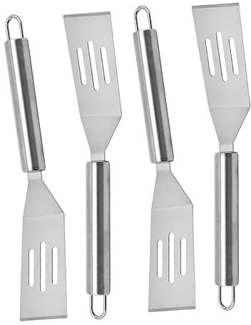 Cabilock 4stücke Eierspatel Metallspatel Pfannkuchenwender Restaurant Pfannkuchen Turner Küche Steak Braten Spachtel