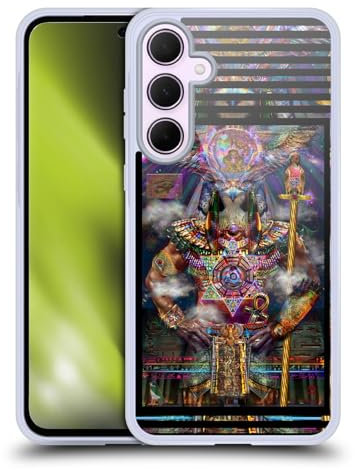 Head Case Designs Offizielle Jumbie Art Horus Götter und Göttinnen Gel Handyhülle Hülle [Militärischer Schutzgrad] Kompatibel mit Samsung Galaxy A35 5G