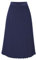 Plisseerock Lang Damen Sommerrock Einfarbig Faltenrock High Waist A-Linie Langer Rock Sommer Stretch Casual Elegant Plissee Moden Sommerröcke Midi (Blue #1, M)