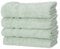 4-Pack Handtücher 50x100 Antiallergisch & Extraweich Set 50% Baumwolle 50% Bambus, Öko-Tex Standard Zertifiziert Groß 450g/m² | Frottee, Eukalyptus