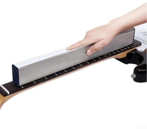 Hasaller Gitarrenbauer Werkzeuge Bund Nivellierstangen Set Professionelles Gitarrenhals Bundbalken Nivellierstab Gitarrenhals Bund Nivellierstange Gitarrenbauer Werkzeug mit selbstklebendem