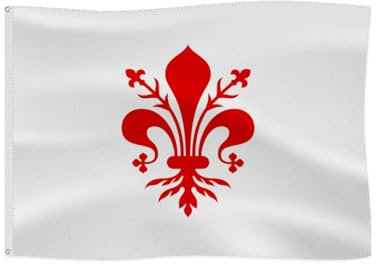 Bandiera Medievale Stemma per Divertimento Outdoor Bandiera Storica (Repubblica di Firenze)