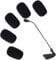5 Pcs Black Replacement Microphone Sponge Wind Shield Windscreen Foam Cover for Microphone Windscreen for Shure CVG18-B/C Gooseneck Condenser Accessories
