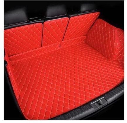 LTQSIV Bandeja Maletero para F&ORD para Focus Mk4 Hatchback 2019 2020 2021 Estera Maletero De Coche Forro Carga Bandeja Cubierta Maletero Accesorios para Coche(Rojo)
