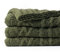 Battilo Olive Green Knit Throw Blanket for Couch, Woven Chenille Throw Blankets for Living Room, Sofa, Soft Chunky Knit Blanket, Decorative Couch Blanket, 130x170cm
