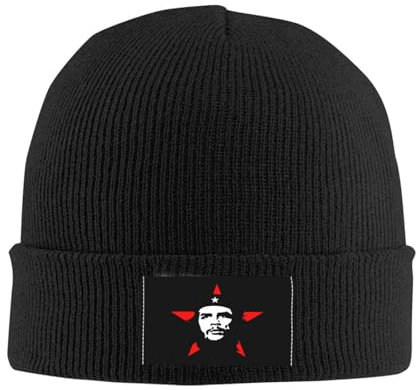 HEBUOUI Kuba Held Che Guevara Mütze Mütze Unisex Winter Warme Haube Femme Strickmützen Kubanischer Sozialismus Freiheit Skullies Mützen Hut Personalisiertes Freund