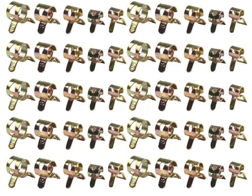 50pcs 5-9mm Car Fastener Spring Clip Clamps Internal Spare Parts Fuel Water Line Hose Pipe Air Tube Accessories For The Car